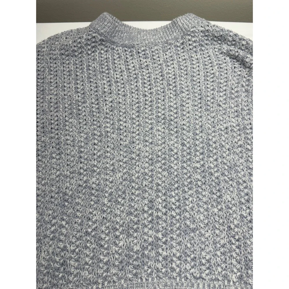 Universal‎ Thread Womens Blue Marled Chunky Knit Crewneck Sweater Small Comfy